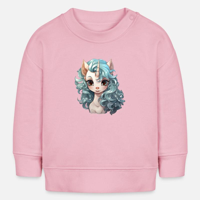 UNI3 - Sweat bébé bio Stanley/Stella - rose pâle