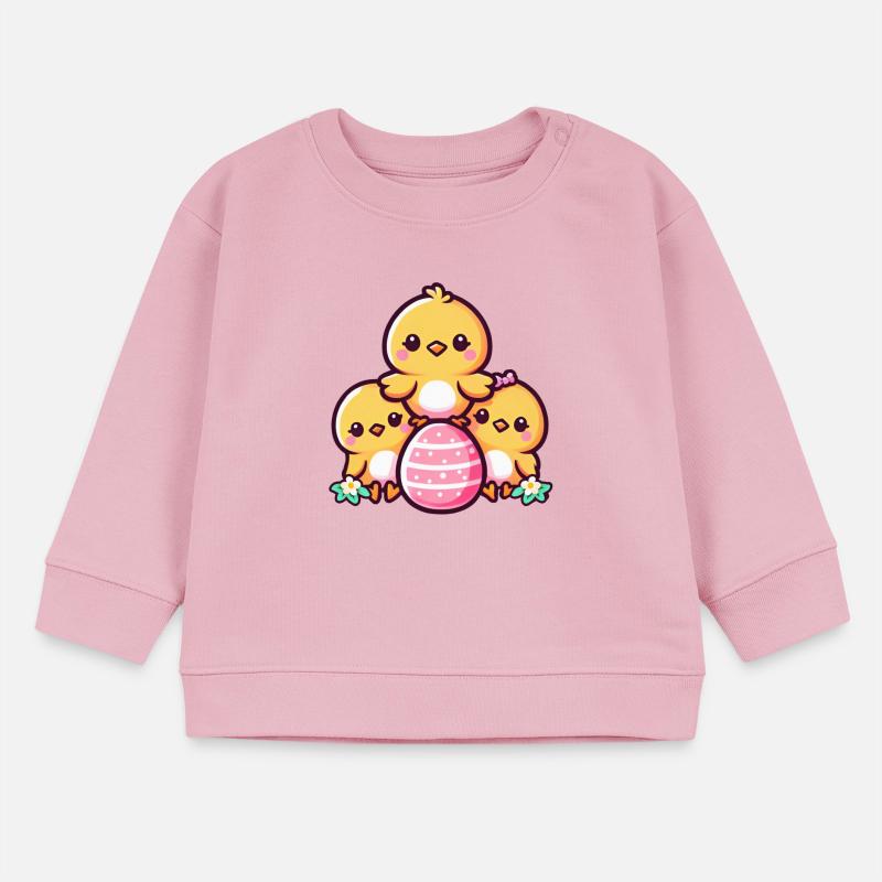 Three chicklings - Cute easter design Baby Sweatshirt by Stanley/Stella