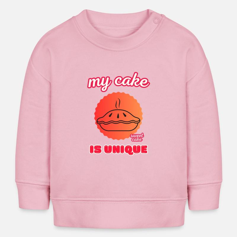 Mon gâteau gâteau - Sweat bébé bio Stanley/Stella - rose pâle