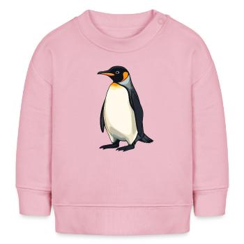 Pinguine Pinguin - Baby Organic Sweatshirt Baby Changer von Stanley/Stella - Hellrosa - Vorne