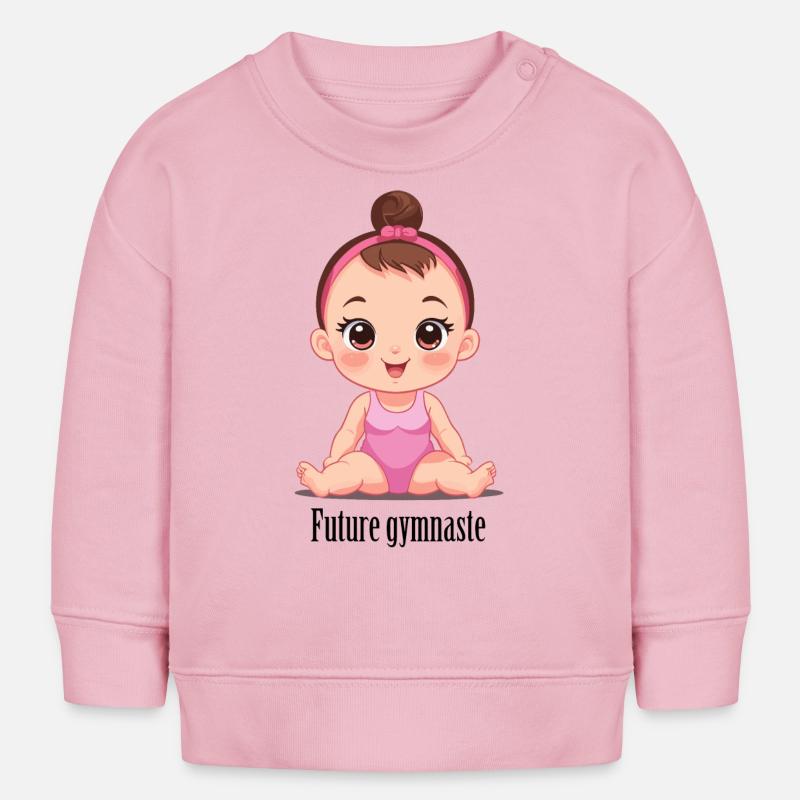 Future gymnaste - Sweat bébé bio Stanley/Stella - rose pâle