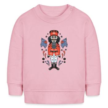 Nussknacker - Baby Organic Sweatshirt Baby Changer von Stanley/Stella - Hellrosa - Vorne