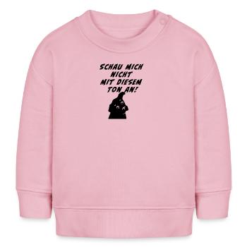 TShirt Schau ich nicht mit diesem Ton an - Baby Organic Sweatshirt Baby Changer von Stanley/Stella - Hellrosa - Vorne