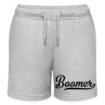 Boomer - Kinder Organic Joggingshorts Mini Bolter von Stanley/Stella - Grau meliert - Vorne