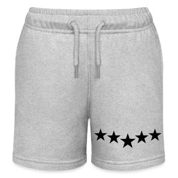black stars - Short de jogging enfant bio Stanley/Stella - gris chiné - Devant