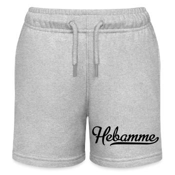 Hebamme - Kinder Organic Joggingshorts Mini Bolter von Stanley/Stella - Grau meliert - Vorne