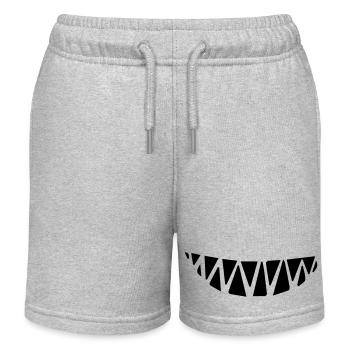 Smiling teeth minimum distance - Kids Organic Sweat Shorts by Stanley/Stella - heather grey - Front