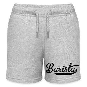 Barista - Short de jogging enfant bio Stanley/Stella - gris chiné - Devant