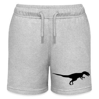 dinosaurier - Kinder Organic Joggingshorts Mini Bolter von Stanley/Stella - Grau meliert - Vorne