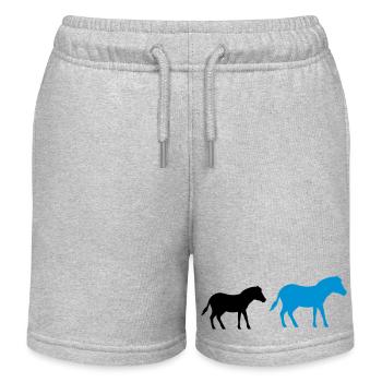 Cheval Poney 2 - Short de jogging enfant bio Stanley/Stella - gris chiné - Devant