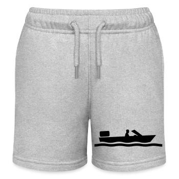 bateau - Short de jogging enfant bio Stanley/Stella - gris chiné - Devant