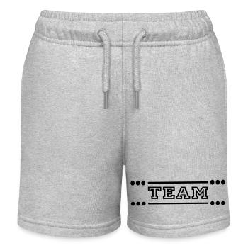 team - Kids Organic Sweat Shorts by Stanley/Stella - heather grey - Front