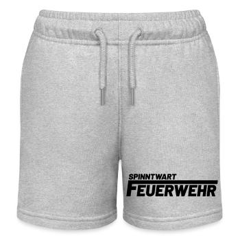 Spinntwart Freiwillige Feuerwehr - Kinder Organic Joggingshorts Mini Bolter von Stanley/Stella - Grau meliert - Vorne