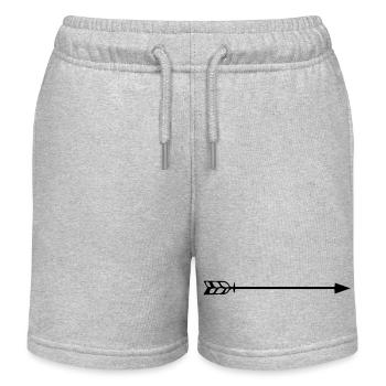 arrow - Kids Organic Sweat Shorts by Stanley/Stella - heather grey - Front