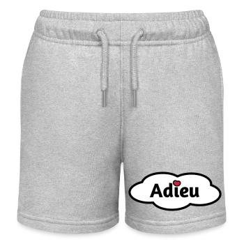 Adieu - Kinder Organic Joggingshorts Mini Bolter von Stanley/Stella - Grau meliert - Vorne