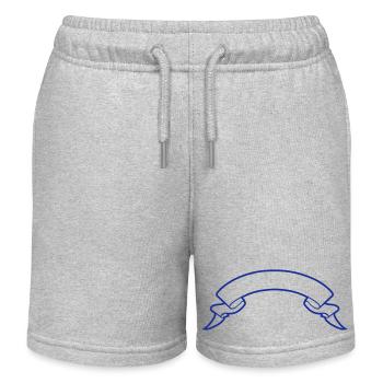 Banderole 01 - Short de jogging enfant bio Stanley/Stella - gris chiné - Devant