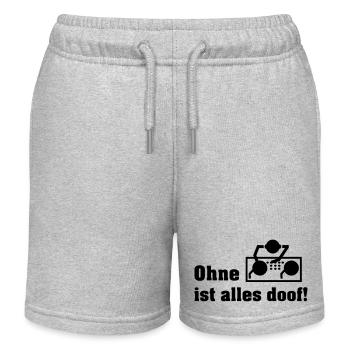 ohne dj - Kinder Organic Joggingshorts Mini Bolter von Stanley/Stella - Grau meliert - Vorne