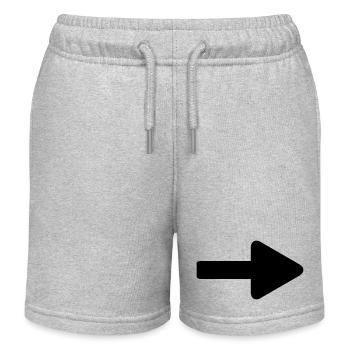arrow - Kids Organic Sweat Shorts by Stanley/Stella - heather grey - Front