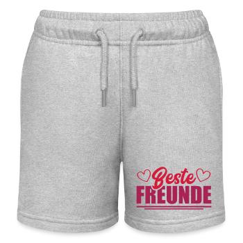 beste freunde - Kinder Organic Joggingshorts Mini Bolter von Stanley/Stella - Grau meliert - Vorne