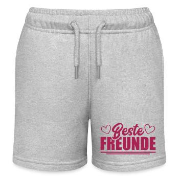 beste freunde - Kinder Organic Joggingshorts Mini Bolter von Stanley/Stella - Grau meliert - Vorne