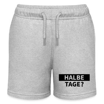 Half days? - Kids Organic Sweat Shorts by Stanley/Stella - heather grey - Front