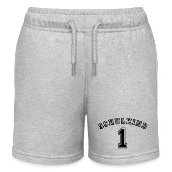 Schulkind New College Style - Kinder Organic Joggingshorts Mini Bolter von Stanley/Stella - Grau meliert - Vorne