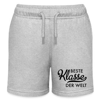 Beste Klasse der Welt - Kinder Organic Joggingshorts Mini Bolter von Stanley/Stella - Grau meliert - Vorne