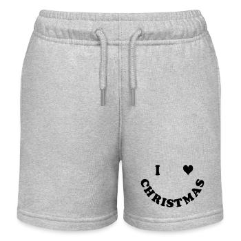 Weihnachten - Kinder Organic Joggingshorts Mini Bolter von Stanley/Stella - Grau meliert - Vorne