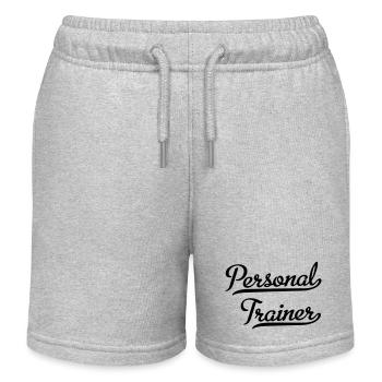 Personal Trainer - Kids Organic Sweat Shorts by Stanley/Stella - heather grey - Front