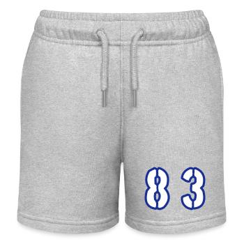83 Number Symbol - Kids Organic Sweat Shorts by Stanley/Stella - heather grey - Front