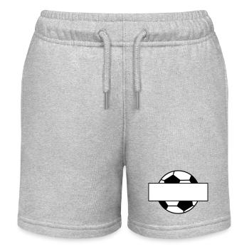 Étiquette nominative de football - Short de jogging enfant bio Stanley/Stella - gris chiné - Devant