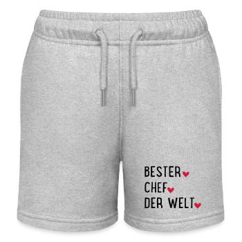 Bester Chef - Kinder Organic Joggingshorts Mini Bolter von Stanley/Stella - Grau meliert - Vorne