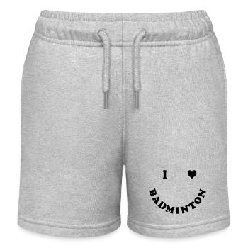 badminton - Kinder Organic Joggingshorts Mini Bolter von Stanley/Stella - Grau meliert - Vorne