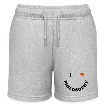 Philosophie - Short de jogging enfant bio Stanley/Stella - gris chiné - Devant