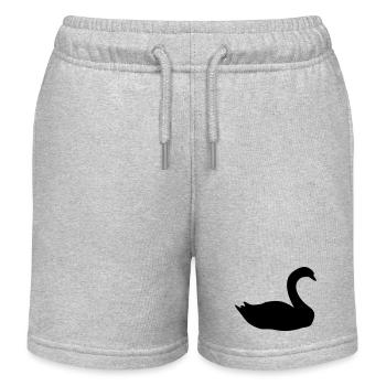 Schwan - Kinder Organic Joggingshorts Mini Bolter von Stanley/Stella - Grau meliert - Vorne