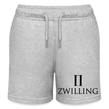 Zwilling - Kinder Organic Joggingshorts Mini Bolter von Stanley/Stella - Grau meliert - Vorne