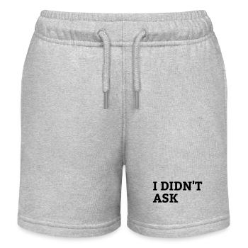 I didn t ask Lustig Geschenk - Kinder Organic Joggingshorts Mini Bolter von Stanley/Stella - Grau meliert - Vorne