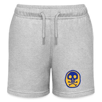 Crâne et os - Short de jogging enfant bio Stanley/Stella - gris chiné - Devant