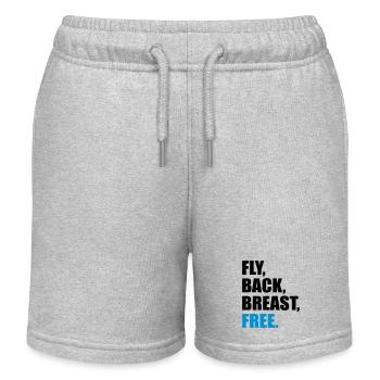 nager - Short de jogging enfant bio Stanley/Stella - gris chiné - Devant