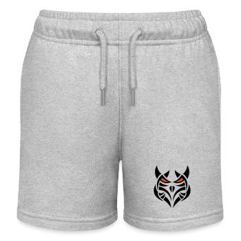 Démon - Short de jogging enfant bio Stanley/Stella - gris chiné - Devant