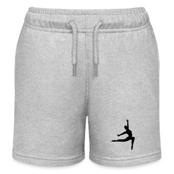 Ballett mit Gymnastik - Kinder Organic Joggingshorts Mini Bolter von Stanley/Stella - Grau meliert - Vorne