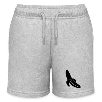 Banane - Kinder Organic Joggingshorts Mini Bolter von Stanley/Stella - Grau meliert - Vorne