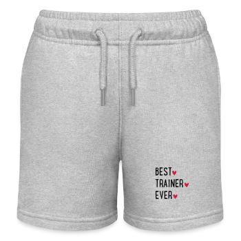 Trainer - Kids Organic Sweat Shorts by Stanley/Stella - heather grey - Front
