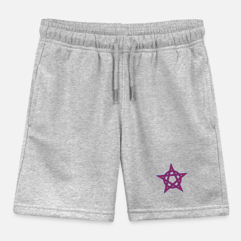 Geometric Ornament Kids Organic Sweat Shorts by Stanley/Stella