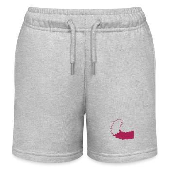 Katze Hund Schwänzchen Haariger Haustier Schwanz - Kinder Organic Joggingshorts Mini Bolter von Stanley/Stella - Grau meliert - Vorne