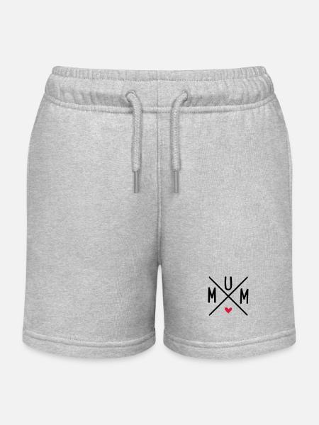 mum - Short de jogging enfant bio Stanley/Stella - gris chiné