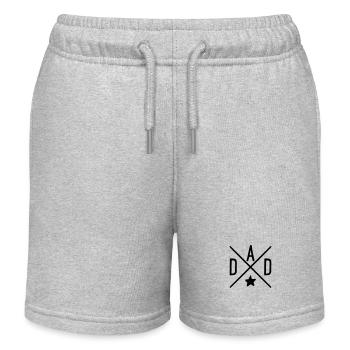 dad - Kinder Organic Joggingshorts Mini Bolter von Stanley/Stella - Grau meliert - Vorne