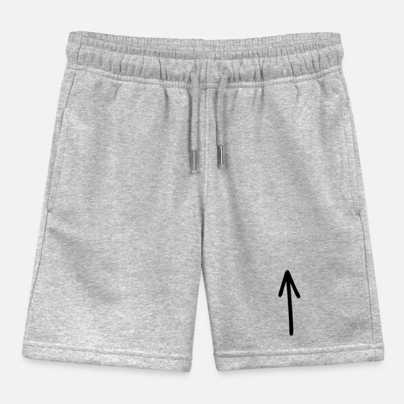 Up arrow Kids Organic Sweat Shorts by Stanley/Stella