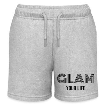 Glam Your Life - Kinder Organic Joggingshorts Mini Bolter von Stanley/Stella - Grau meliert - Vorne