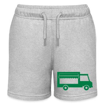 Camion de cuisine de rue 1 - Short de jogging enfant bio Stanley/Stella - gris chiné - Devant
